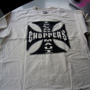XL Super Weight Murina-6 T-Shirt Island Choppers Maui Creme White